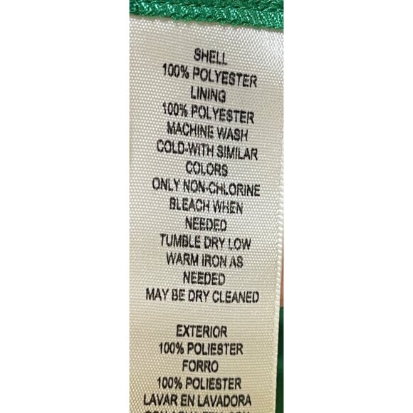 Eliza J Floral Faux Wrap Dress Green Flutter Sleeve Size 16 - Picture 9 of 9